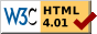 W3C HTML 4.01-konform